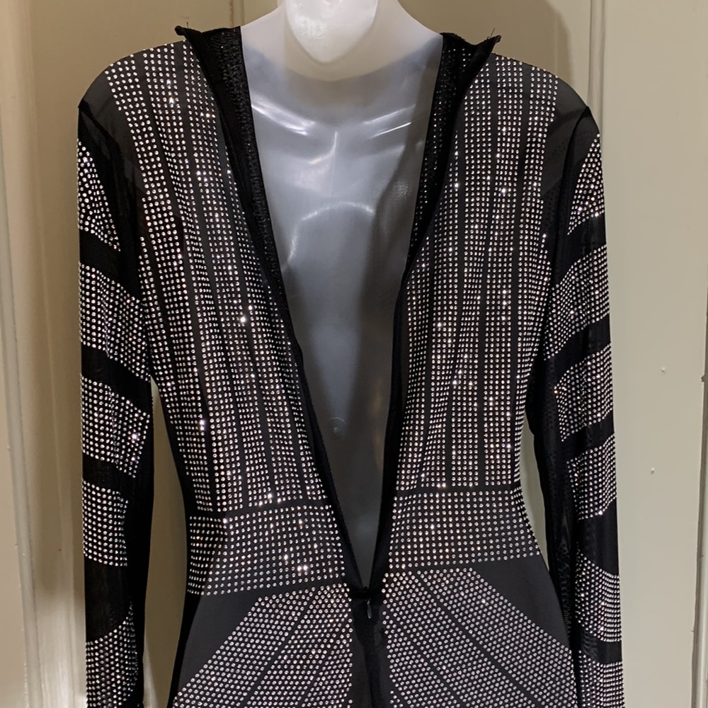 Mesh/Rhinestone Sheer Party/Costume Dress - Picture 8 of 10